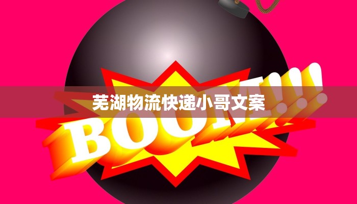 芜湖物流快递小哥文案