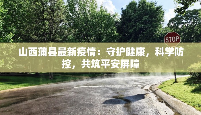 山西蒲县最新疫情:守护健康,科学防控,共筑平安屏障 山西蒲县最新疫情:守护健康,科学防控,共筑平安屏障